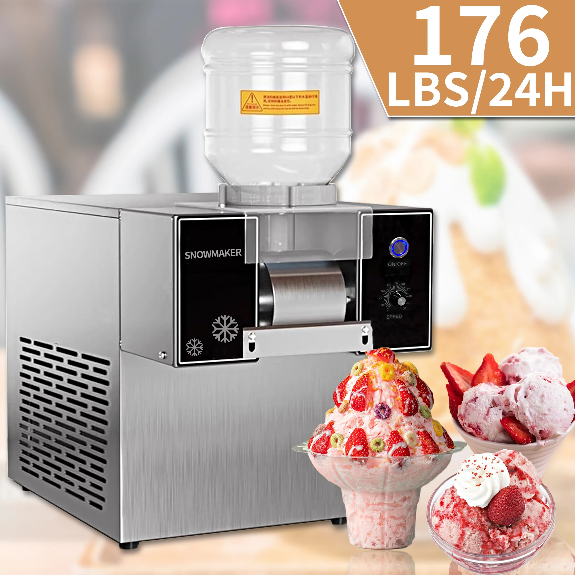 Mvckyi Automatic Korea Milk Snowflake Cream Fine Snow Ice Maker Crusher Ice Machine Bingsu Machine Snow Ice Shaver Machine 2