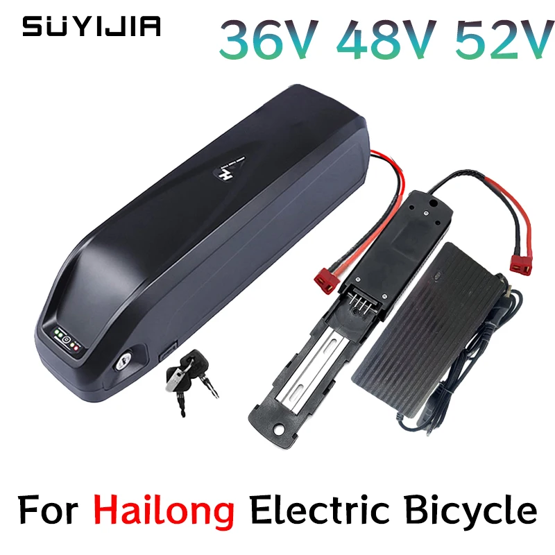 

36V 48V 52V 18650 Battery Pack For Hailong Electric Bicycle 30A 500W 750W 1000W Cell Ebike Batterie For Bafang BBS02 BBS03 BBSHD