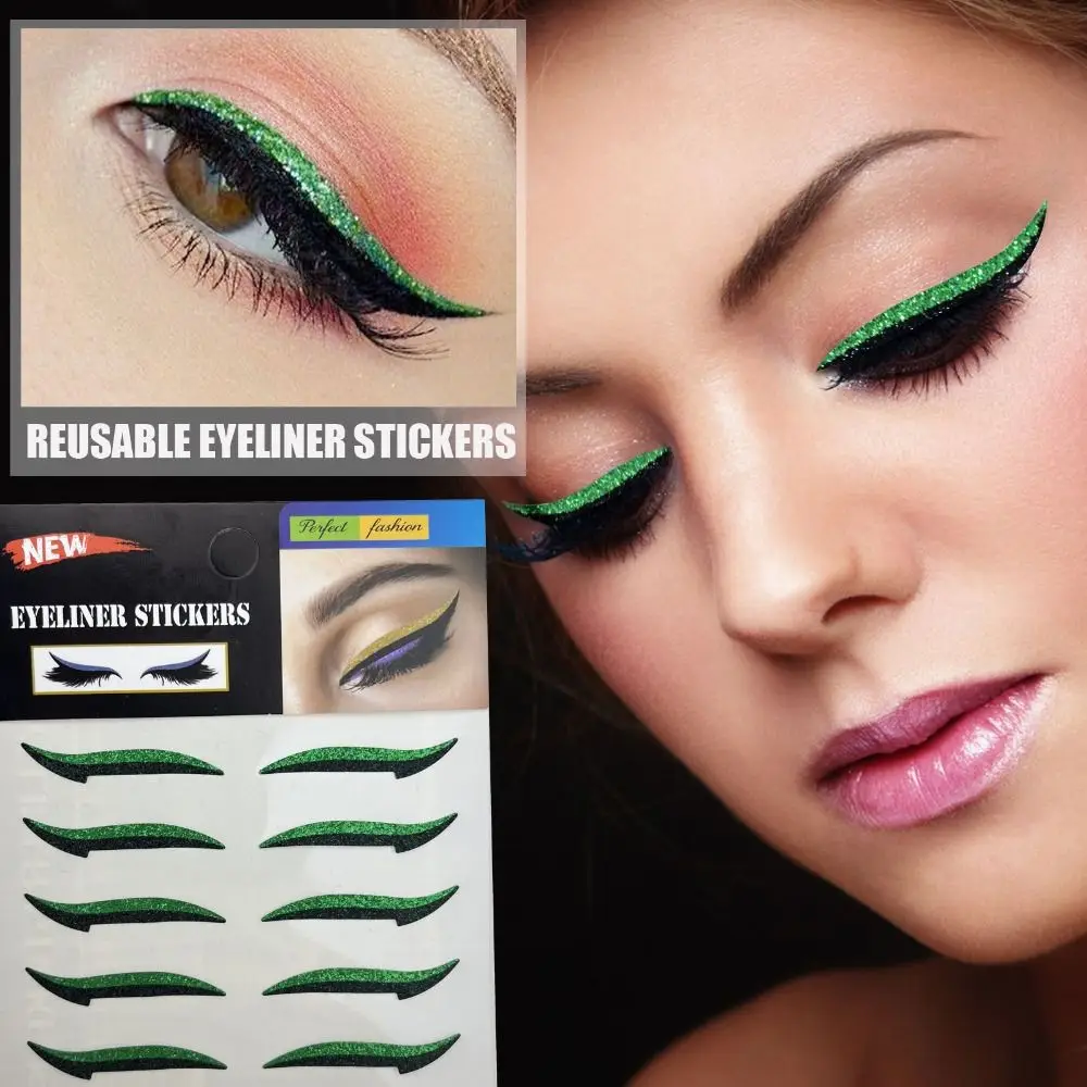 2SheetsCreaseEyelinerStickerWaterproofAppliqueAdhesiveEyeliner