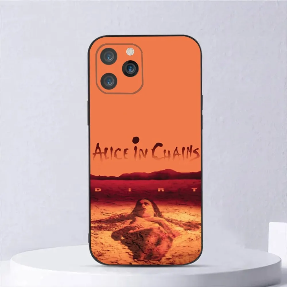 Alice In Chains Soft Silicone Black Phone Case Cover
