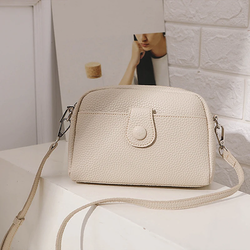 PU Leather Small Shell Shoulder Crossbody Bag Female Luxury Design