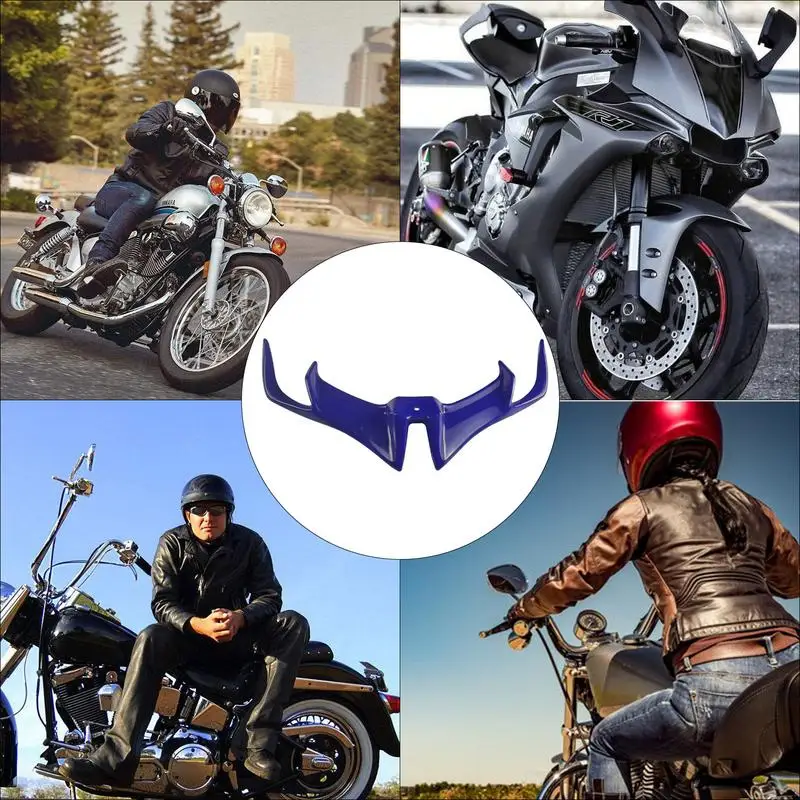 Motorcycle Front Fairing Winglet Wing Cover Trim Universals For Motobike Shark Fin Beak Wing Side Spoilers