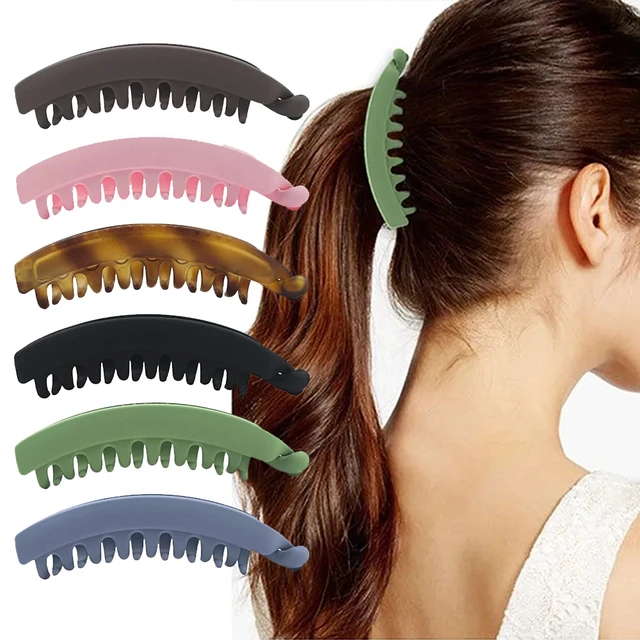 Pinzas para el pelo esmeriladas para mujer, accesorios para el cabello de  Color sólido, pasadores de cola de caballo, pinzas para el cabello,  horquillas 2021 - AliExpress