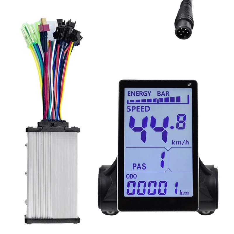 

M5 Electric Bike LCD Display+36V 350W Sine Wave Controller E Scooter LCD Panel Screen For Mountain Electric Bike Parts (6PIN)