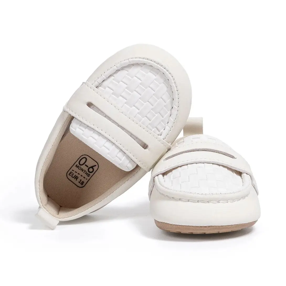 KIDSUN Baby Girls Boys Classic Loafers Infant Oxford Dress Shoes Prewalker Soft Slip On Moccasin Crib Flats Newborn Shoes 6