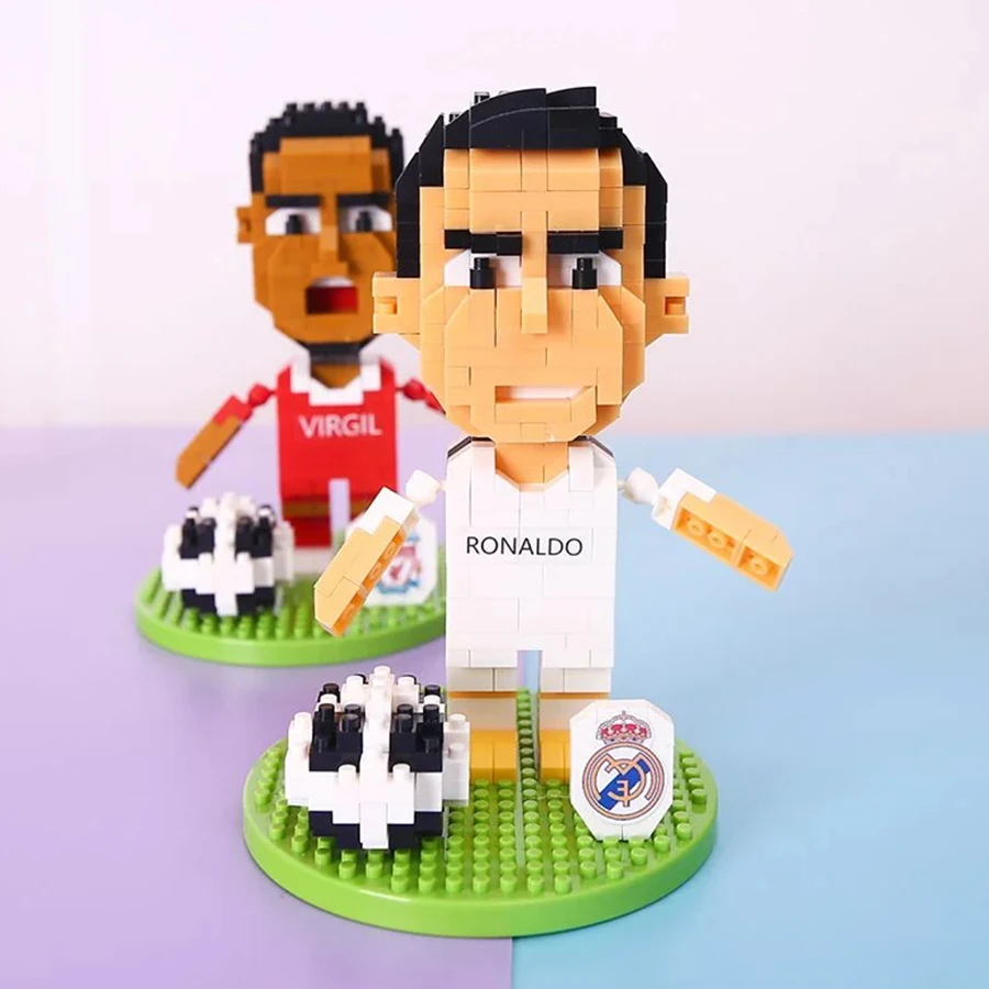 Figurines Micro blocs footballeurs miniatures