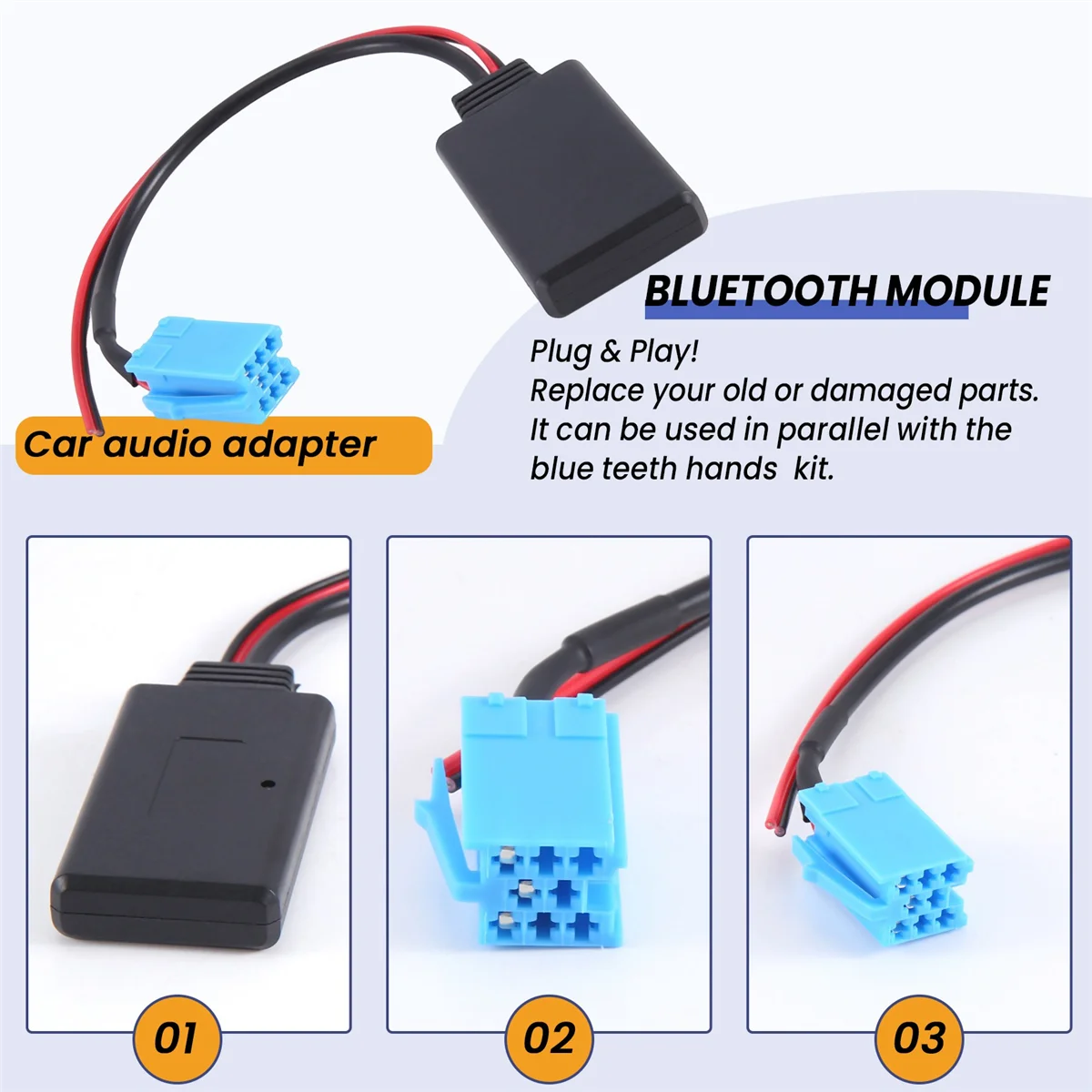 كابل Aux ، محول موسيقى ، ستريو راديو لاسلكي