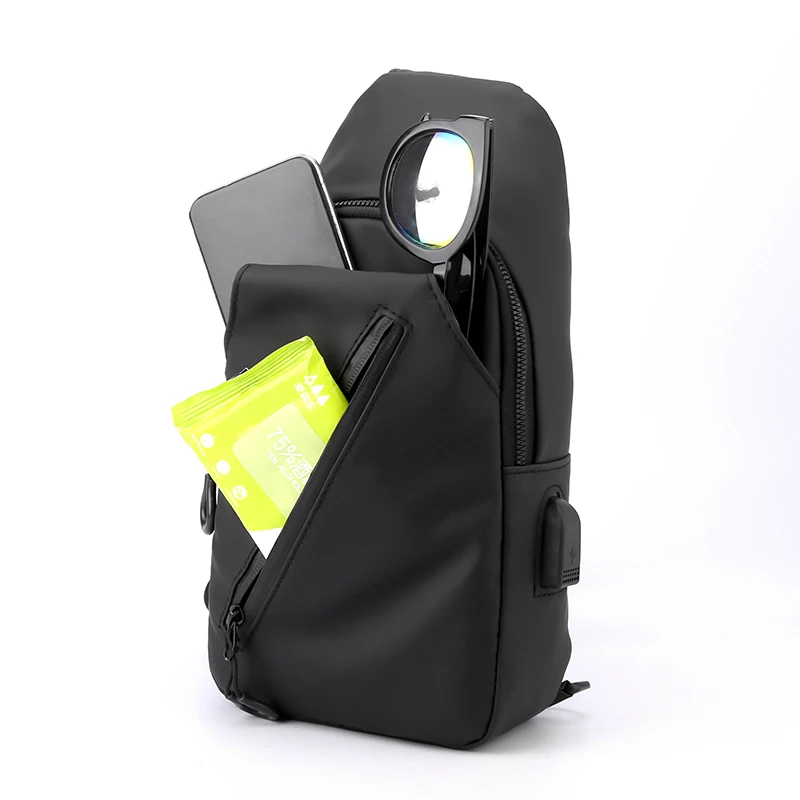 Men's Chest Bag 2023 New Outdoor Sports Messenger Bag Multifunctional Waterproof Oxford Cloth Shoulder Bag Sling Bag Men