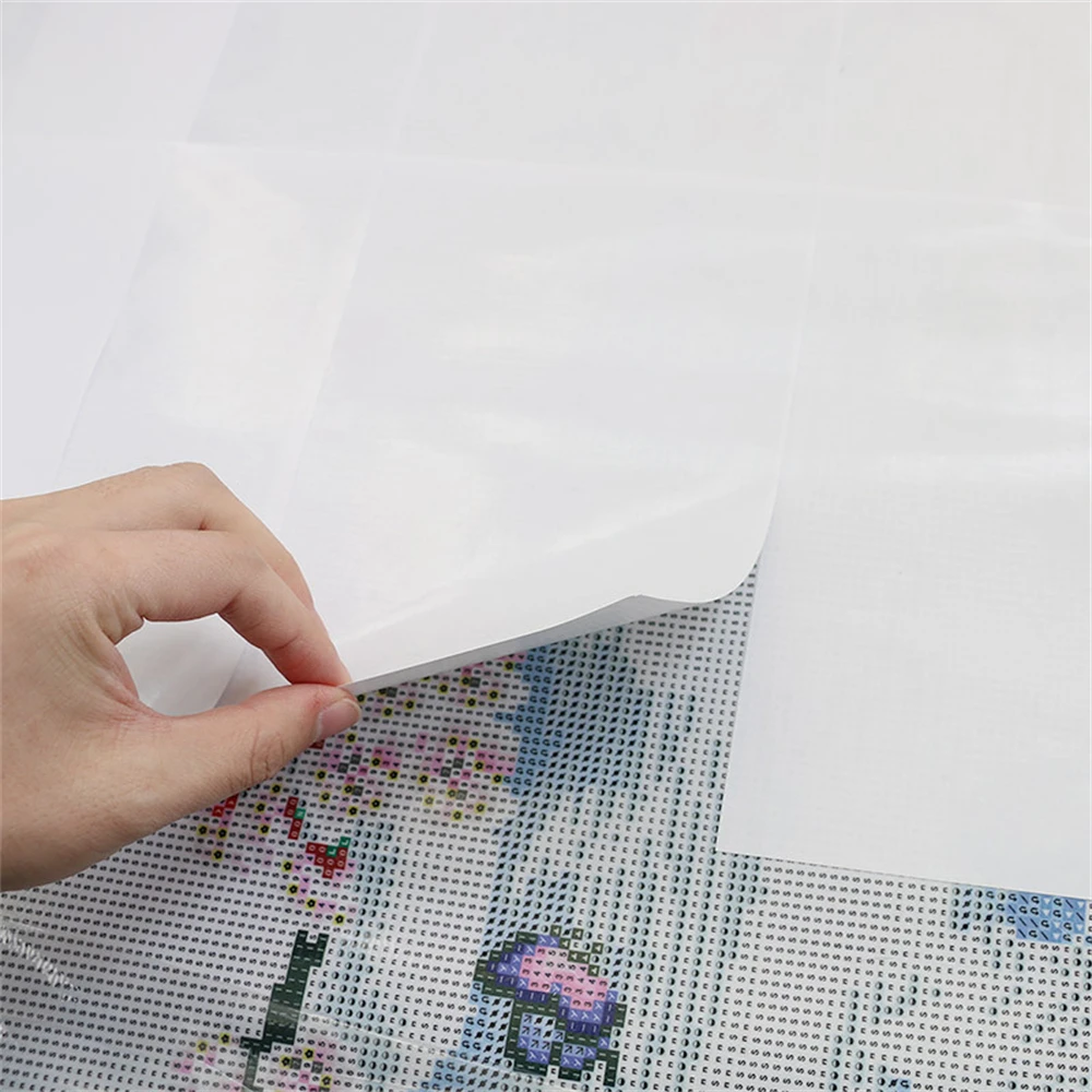A4/A5/A6 50pcs Diamond Painting Release Paper Non-stick Cover 5D DIY Replacement Accessories Double-Sided White Cover Minders 4