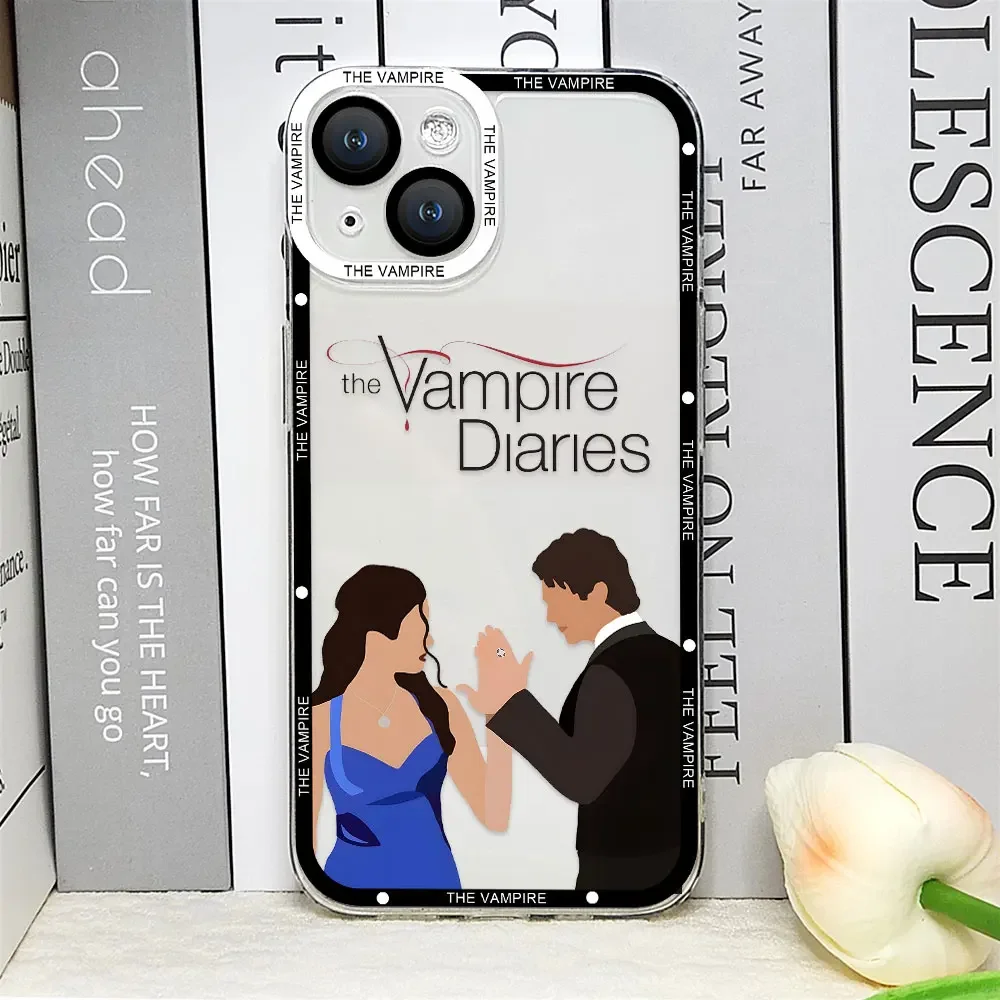 Vampire Diaries Damon Clear Soft Phone Case - Hot TV Show Inspired Cover