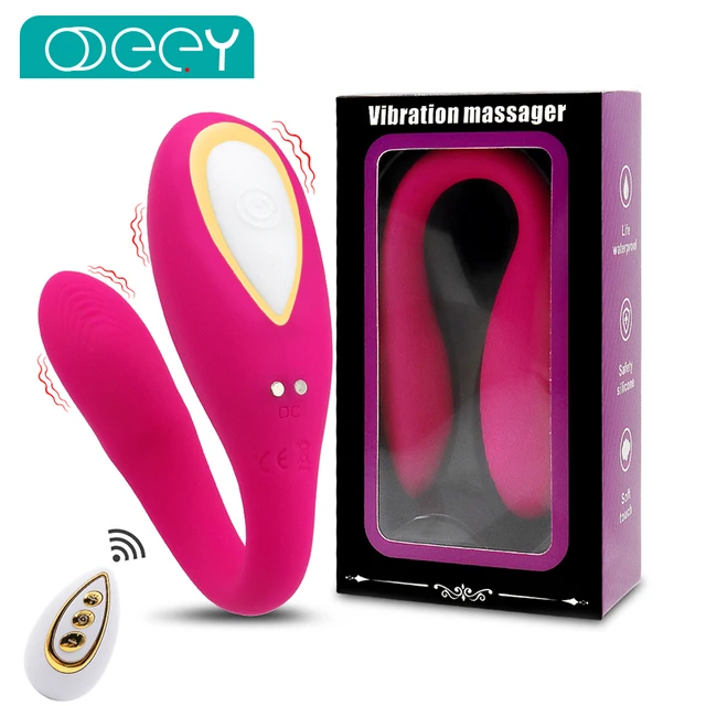 Wireless Remote Vibrators G Spot U Shape Stimulator Sex Toys for Couple  Resonance Vibrator Adult Masturbator Remote U-Shape Wearable Powerful