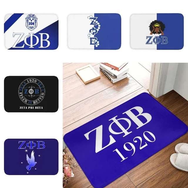 Zeta Phi Béta-Egyházi Logó Ajtó Nem Csúszás Nélküli Konyha Fürdőszoba Szőnyeg Hálószoba Erkély Padló Bejárat