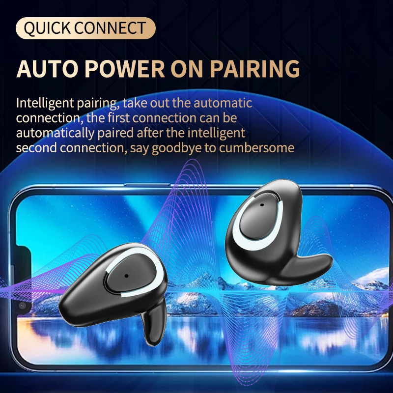 Compact Bluetooth Earbuds with Digital Display – Extended Playtime