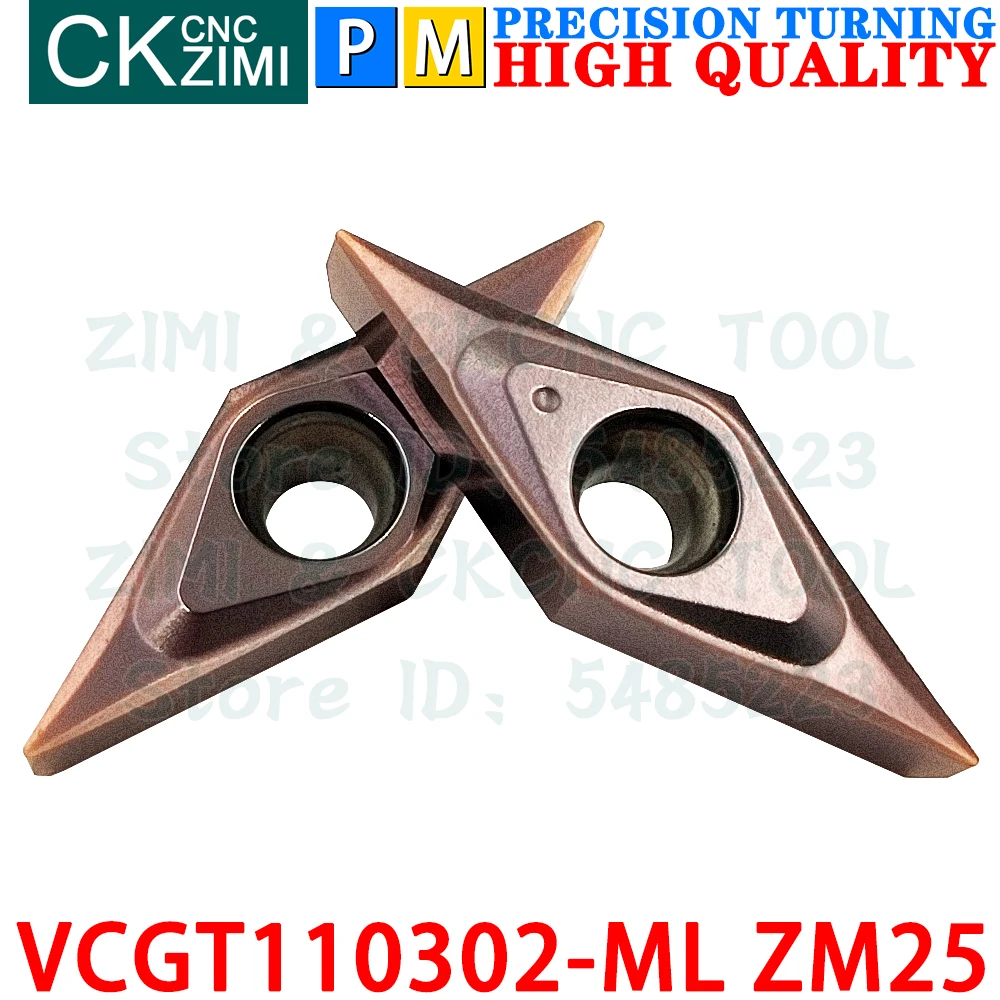 VCGT110302 PCD1 Diamond Insert - For Aluminum & Copper Turning/Boring