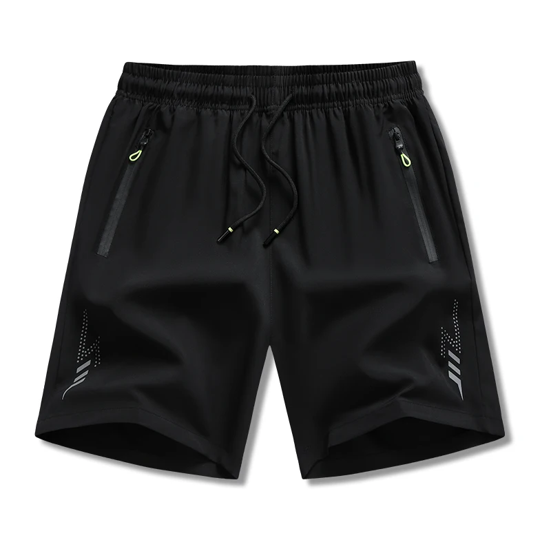 Sports Shorts Casual Sports Shorts for Men's Summer Ice Silk Breathable Loose Large Size Cool and Quick Drying Fashion Elastic Casua