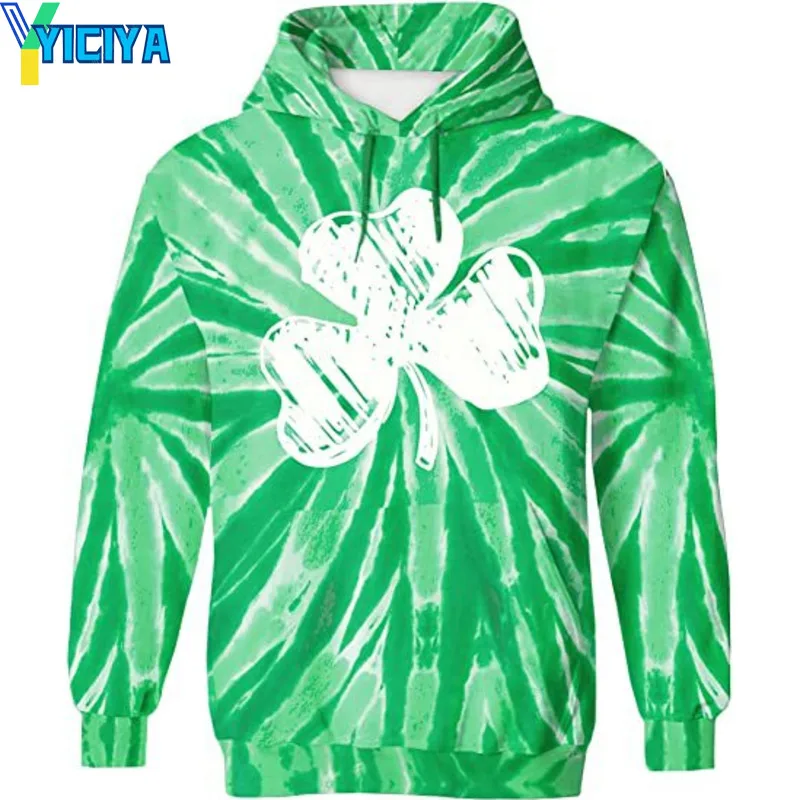 

YICIYA Hoodie Patrick's Day Y2k Sweatshirt Hoodies Woman Clothing print Long sleeve Tops new in hoodies & sweatshirts pullovers