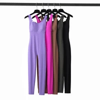 One Piece Gym Running Suit Women Buttery Soft Slim Fit Yoga Jumpsuit Breathable Super Stretch Workout Clothes Female Sportswear - Image 3