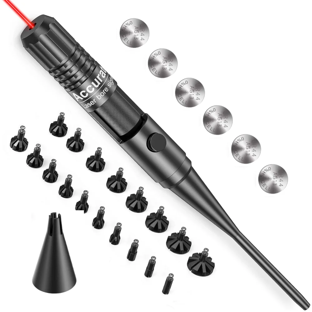 LaserBoreSight17722to12GAwith18pcsAdaptersandStableDeviceLaserCollimator