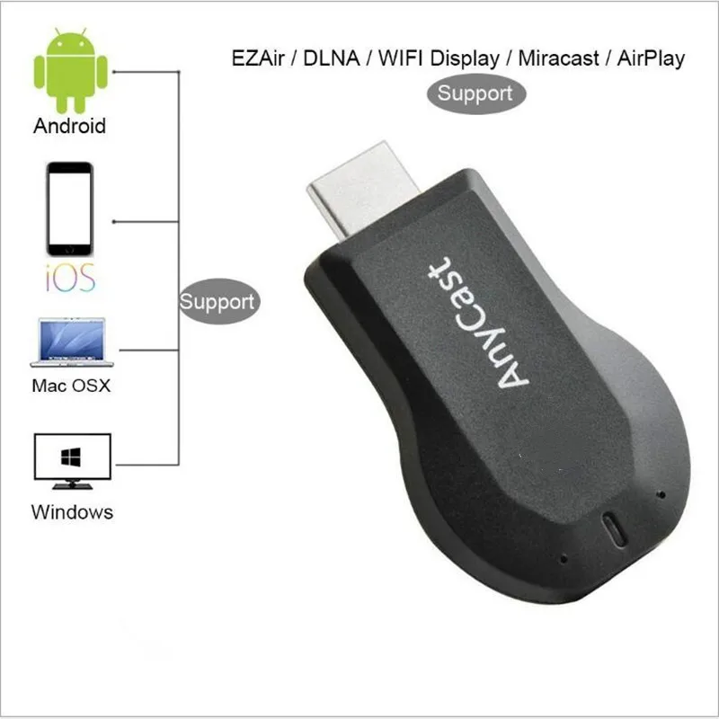 1080P M2 TV Stick Full HD  AnyCast RK3036 HDMI-compatible M2 Pro WiFi Display TV Dongle Receiver Miracast for IOS  Android PC high quality tv stick TV Sticks