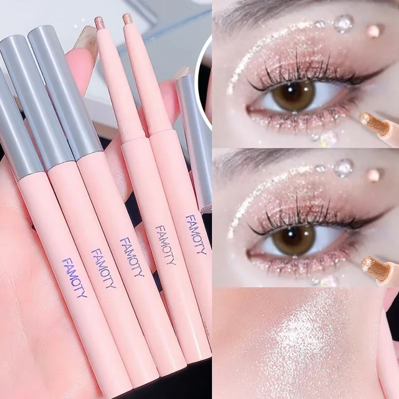 

Waterproof Eyeshadow Highlighter Pen Lasting Glitter Eyeshadow Makeup Shimmer Lying Silkworm Matte White Eyeliner Pen Cosmetics
