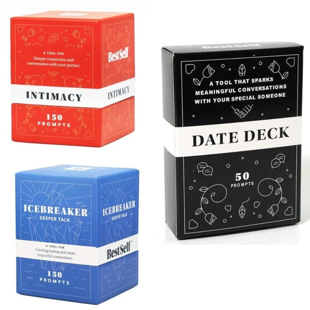Card Games Self Intimacy & IceBreaker Conversation Starter Card Deck Prompt Cards Board game