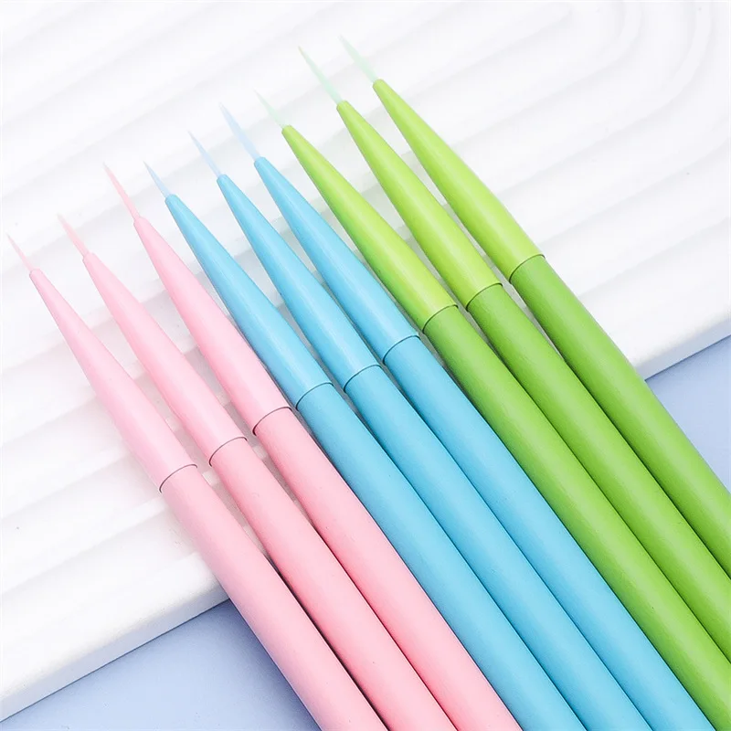 New 3pcs Nail Art French Painting Brush Lines Liner Flower Grid DIY Filling Drawing Pen Manicure Tool Nail line and flower pen 2