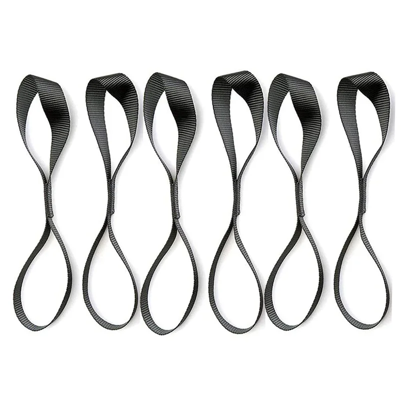 6-Pack Durable Soft Loop Tie Down Straps for Securing Cargo and Equipment