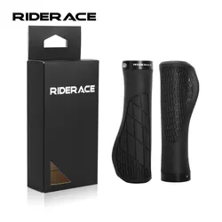 Soft Rubber Ergonomic Shockproof Anti-Slip Bicycle Handlebar Grips (Black)