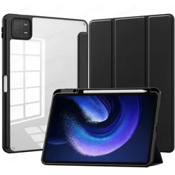 Custodia Trasparente per Tablet con Porta Penna e Funzione Auto Wake