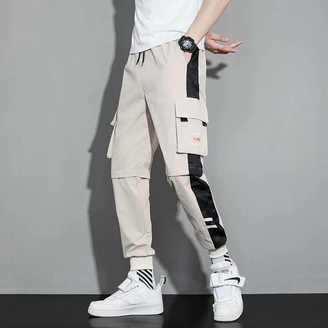 Multi Pocket Drawstring Cargo Pants, Men's Casual Cargo Pants For Summer Autumn Outdoor