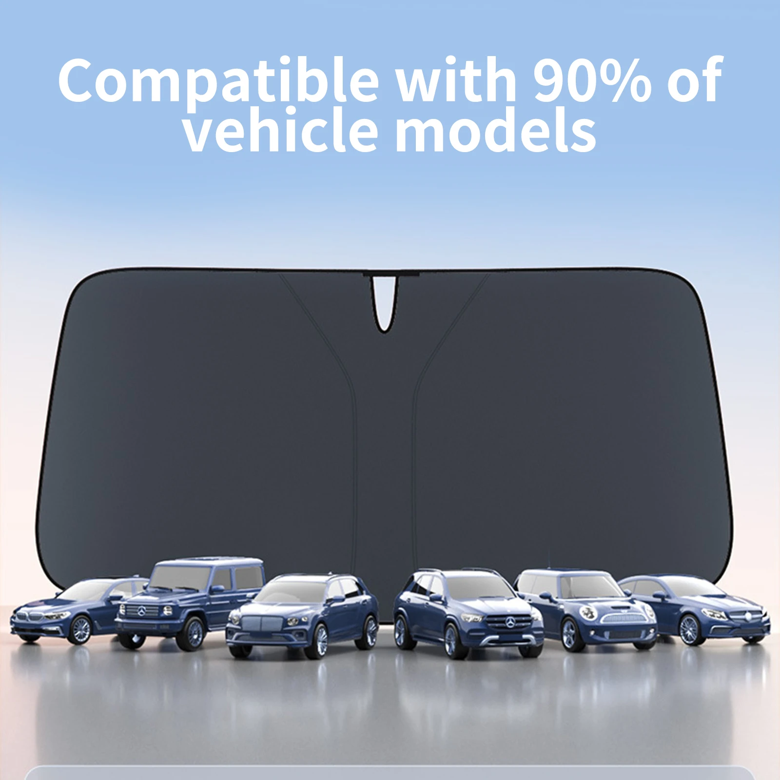 Foldable Sunshade Car Windshield Sun Visor UV Protection Auto Sun Block Front Window Shield with Storage Bag Summer Travel Gift