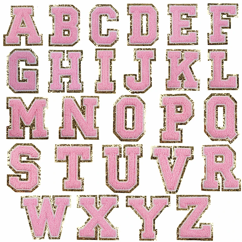 Patch Letters for Clothes - Alphabet Sticky Letter Emblems for DIY Jackets, Bags, and Clothing Projects