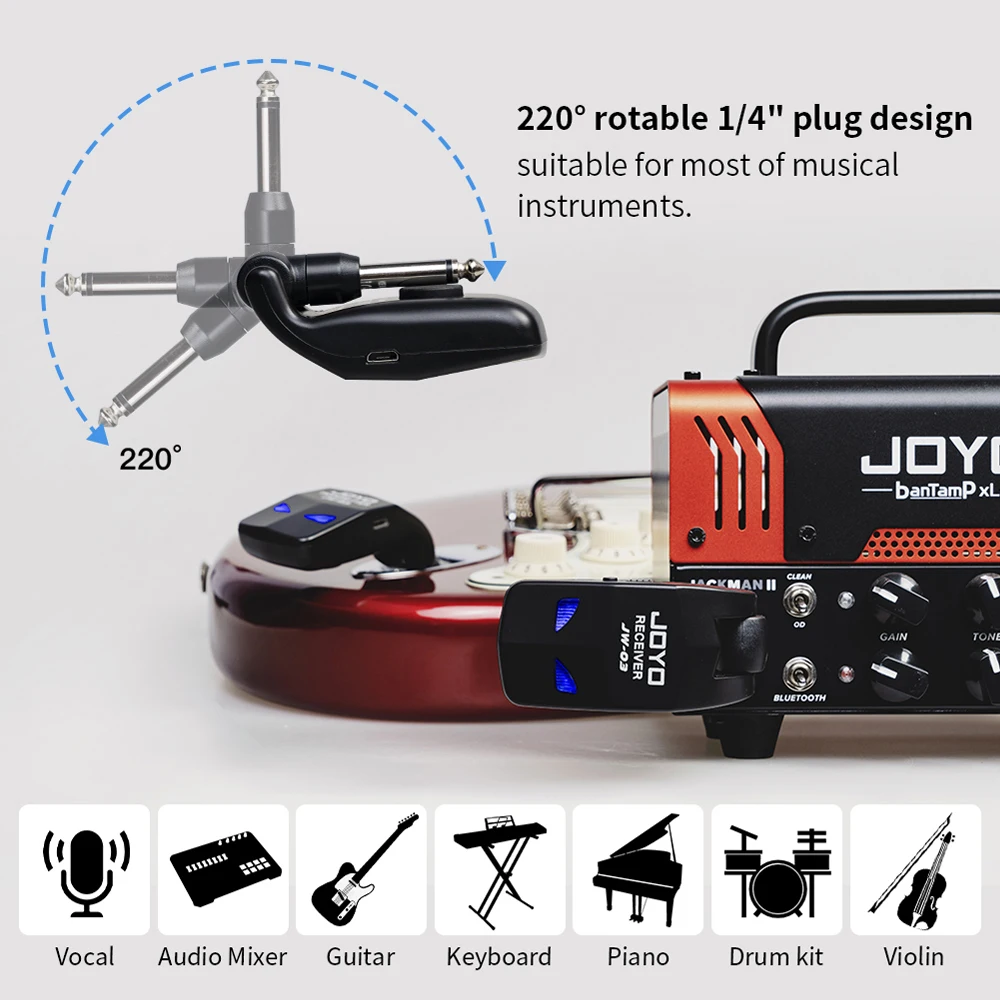 [新品未開封] JOYO JW-03 ギター·ベース用 ワイヤレス Amazon | JOYO（ジョーヨー） JW-03ギター・ベース用ワイヤレス
