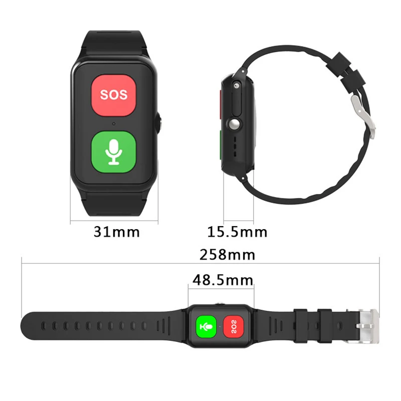 Suministro Al Por Mayor Botón SOS Para Personas Mayores, Frecuencia  Cardíaca, Presión Arterial, Reloj Gps, Pulsera De Emergencia Sos Para  Ancianos, Localizador De Reloj GPS Bidireccional Para Personas Mayores De  Duoduo_watch_store, 64,47