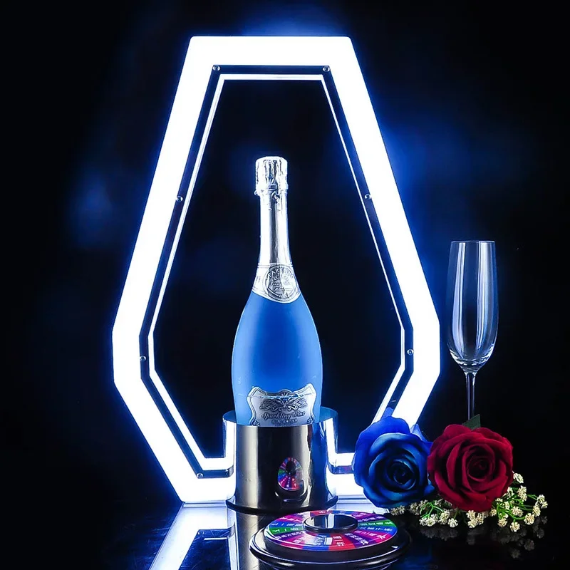 Night Club Lounge Bar Party Custom logo LED MOET Champagne