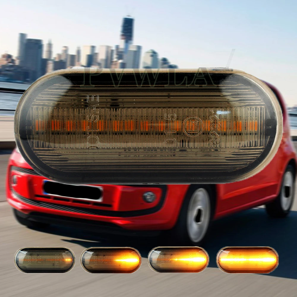 

2pcs For VW UP 2012 2013 2014 2015 2016 Led Dynamic Side Marker Turn Signal Light Sequential Blinker Light