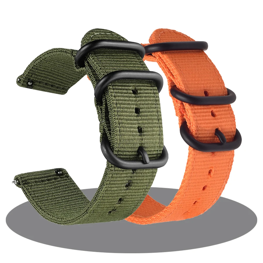 Enhanced Nylon Watch Strap, Breathable & Durable, Available in Multiple Sizes