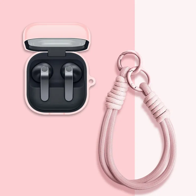 Silicone Earphone Case with Keyring and Wrist Lanyard