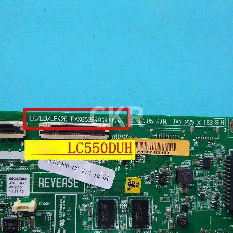 오리지널 55GB7800-CC 42/47GB6500-CA 50GB5800 메인보드 EAX65384004(1.4)스크린