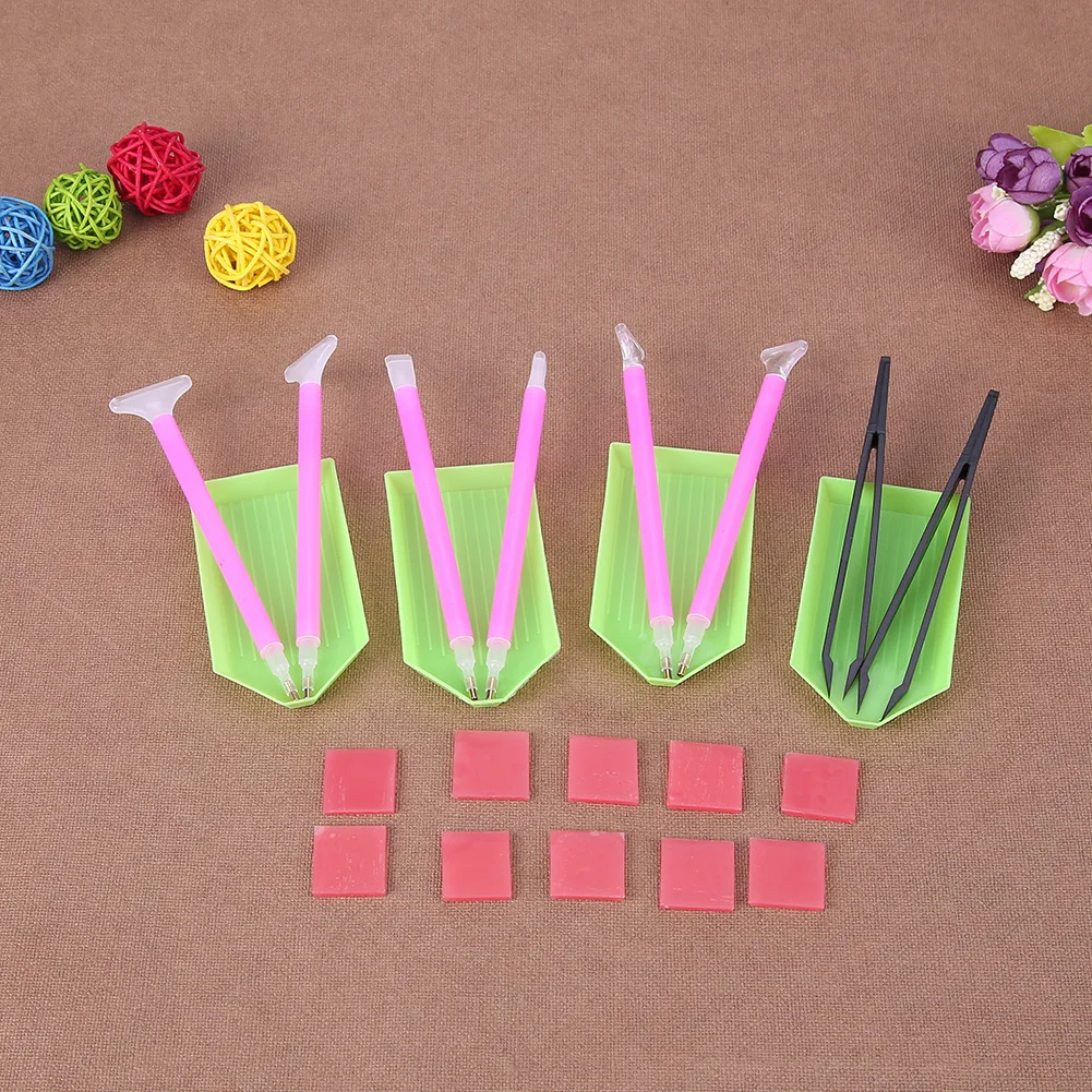 Diamond Painting Set DIY Diamond Painting Accessories Diamond Painting Art Tool Cross Stitch 5D Embroidery Pen Tools Set Mosaic Glue Pen Kit Tweezers diamond art painting kit diamond painting set diamond painting diamond painting pen diamond painting accessories