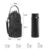 Water Bottle Bag Portable Pouch with Shoulder Strap Water Bottle Holder Phone Pocket Water Hiking Travel Bottle Kettle Carrier 6