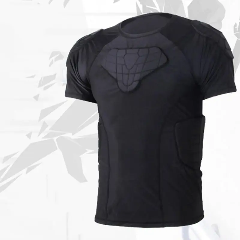 Maillot De Protection Rembourré - Football, Paintball, Hockey - Manches Longues, Noir