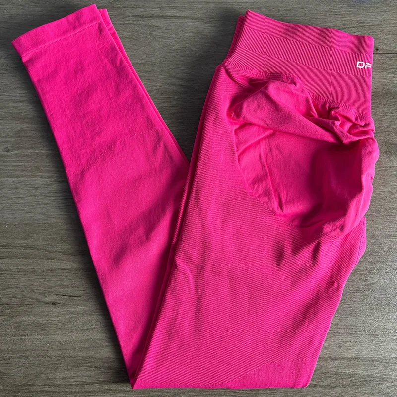 Impact Leggings Women Curl Up Seamless Yoga Pants High Quality Leggings Low Ribbed Fitness Pants High Stretch Fitness Leggings 5