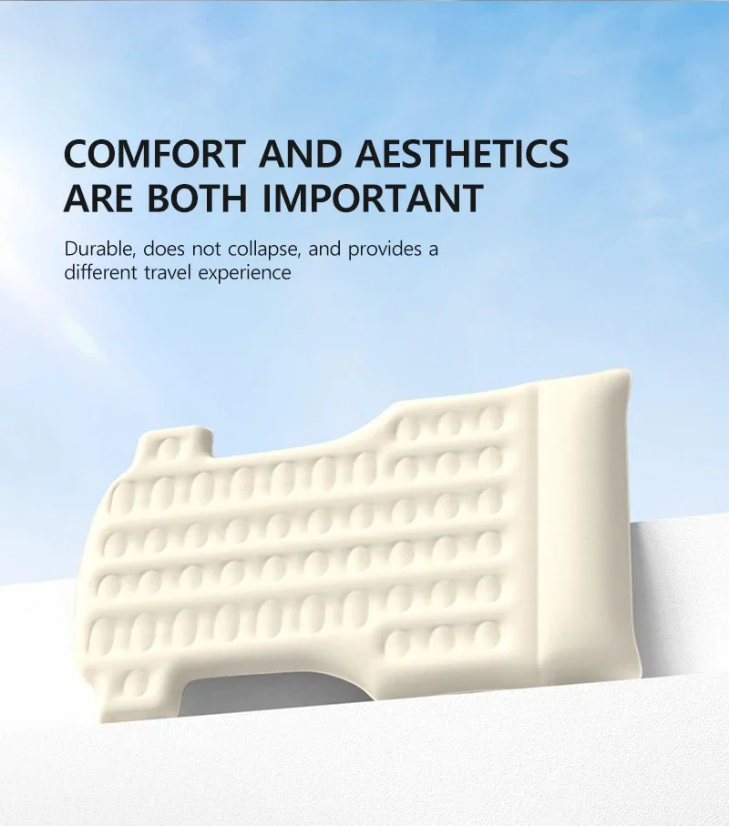For Tesla Model Y 2020-2025 Portable Inflatable Mattress Memory Foam Outdoor Cam