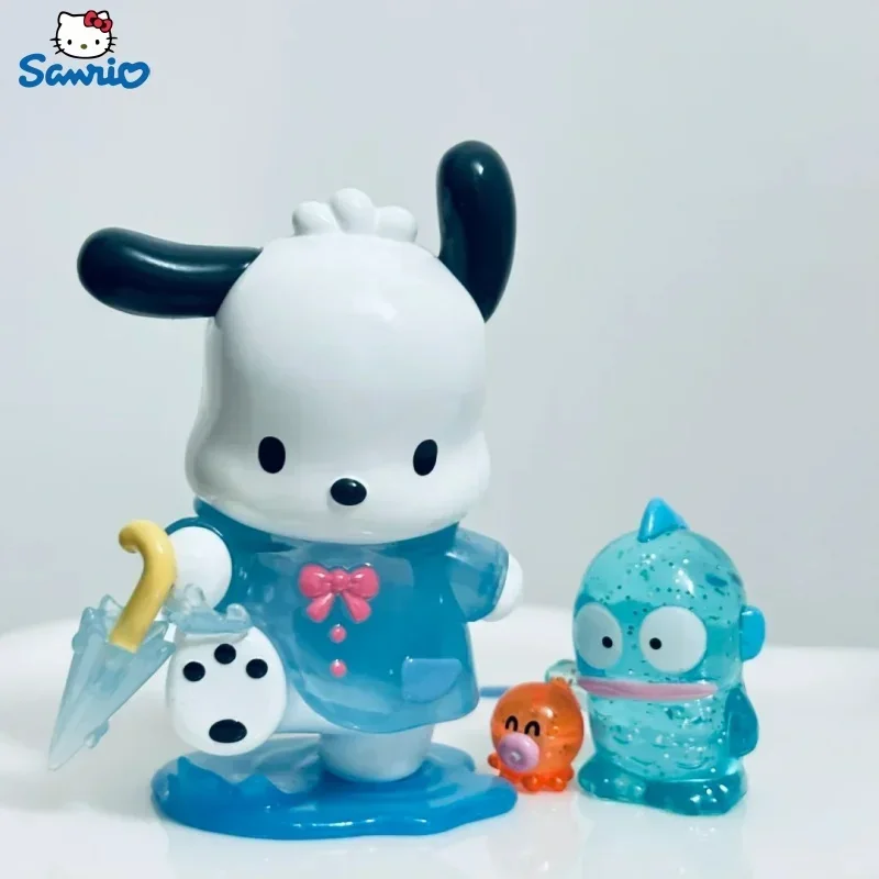 

Sanrio кавайная фигурка серии «дождливые дни», милая почтовая Курами, мой мелодия, помпон, фигурка пурина, аниме, модель, игрушечная статуэтка, подарок