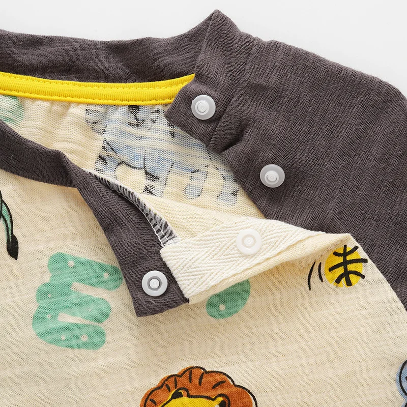 Cute Baby Short Sleeve Tiger Print T Shirt