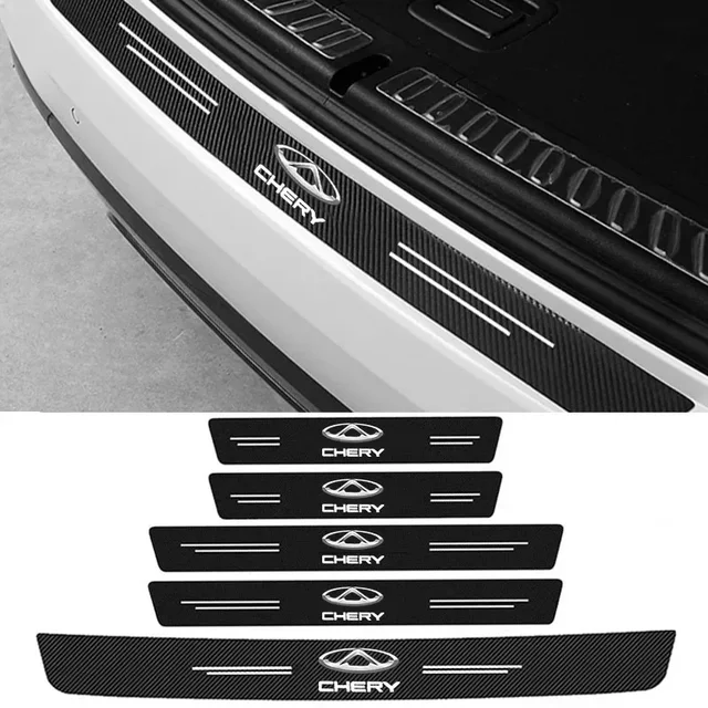 Car Door Sill Protector Rear Trunk Bumper Threshold Stickers for Chery Tiggo 7 Pro 8 4 5 3 2 T11 5X Amulet QQ IQ Fulwin Arrizo 5