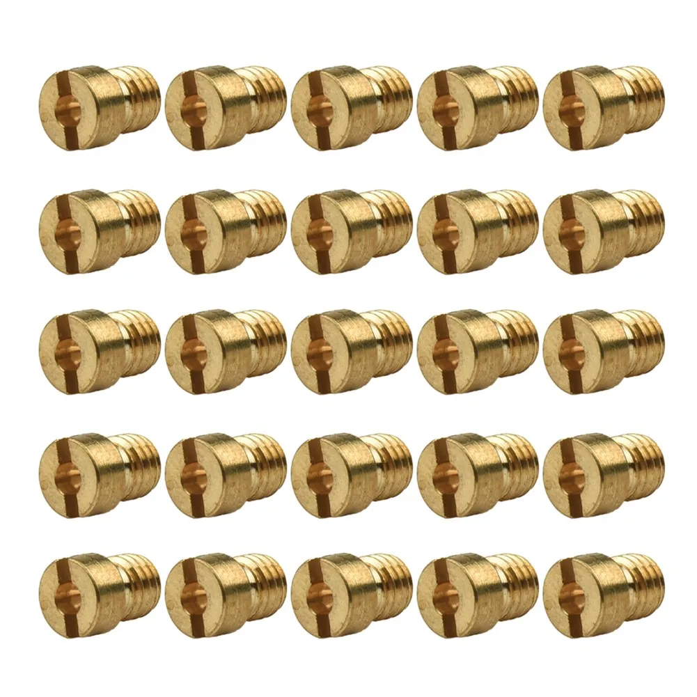 25Pcs Main Jet Nozzles 55-115 M5 For Dellorto PHBG 21 19.5 19 SHA 13,14,15 16 19 20 SHBC 5mm Carburetor Main Jet Tools Sets Carburetor Repair Tool Kit