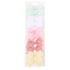 10Pcs/Set New Solid Ribbon Bowknot Hair Clips For Baby Girls Handmade Cute Bows Hairpin Barrettes Headwear Kids Hair Accessories - 3