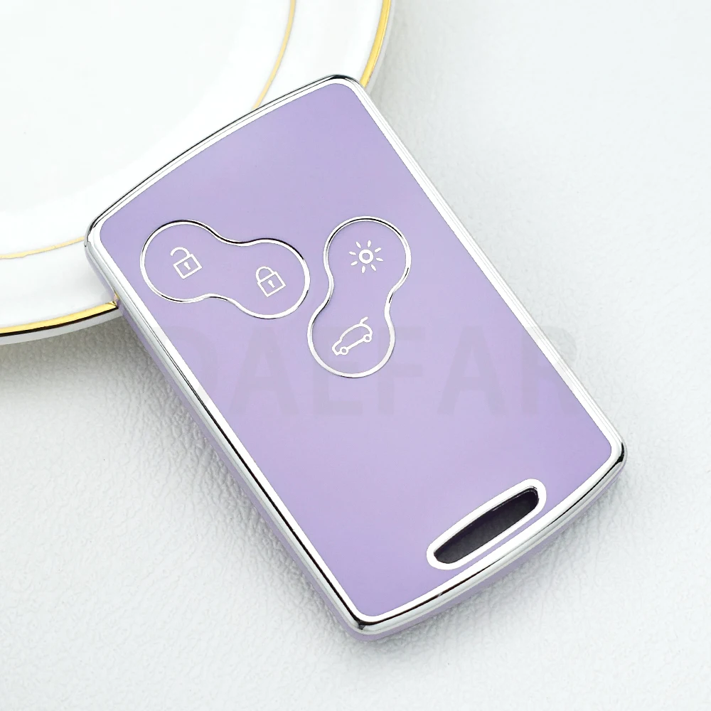 TPU car key case cover shell for Renault Megane 2 3 Clio Scenic Duster Kaptur Captur Logan Laguna Zoe Koleos Danilo Nema Fluence